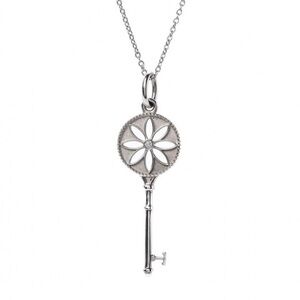 TIFFANY & CO Diamond Daisy Key Necklace